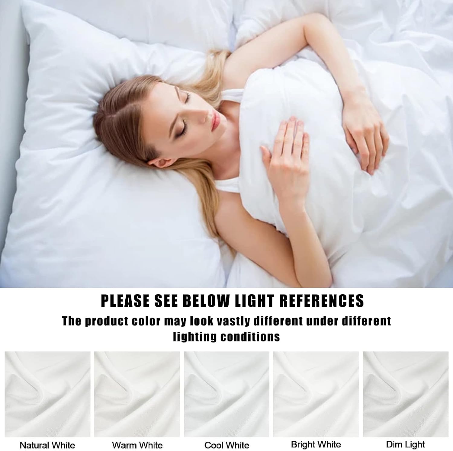 TELUS White Pillow Cases King Size 2 Pack, Bamboo Rayon Cooling Pillowcases with Envelope Closure, Cool & Breathable Pillow Cover for Hot…