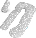 Pregnancy Pillow Cover U-Shaped (ONLY Pillowcase), Super Soft Replacement Cover for Maternity Pillow, Full Body Pregnancy Pillow Case…
