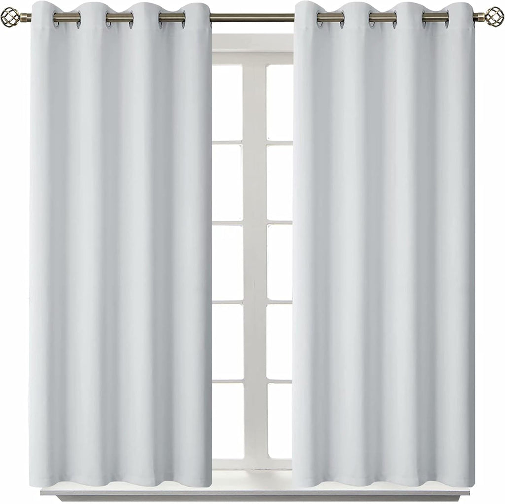 BGment Room Darkening Curtains 54 Inches Long - Grommet Thermal Insulated Drapes Window Treatment Curtains for Bedroom, 2 Panels, 52 x 54 I…