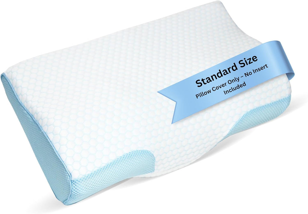 Derila | MemoryFoamPillow Derila Cooling Pillowcase Optimal Temperature Control for Your Derila Memory Foam Pillow for Perfect Sleep. Quali…