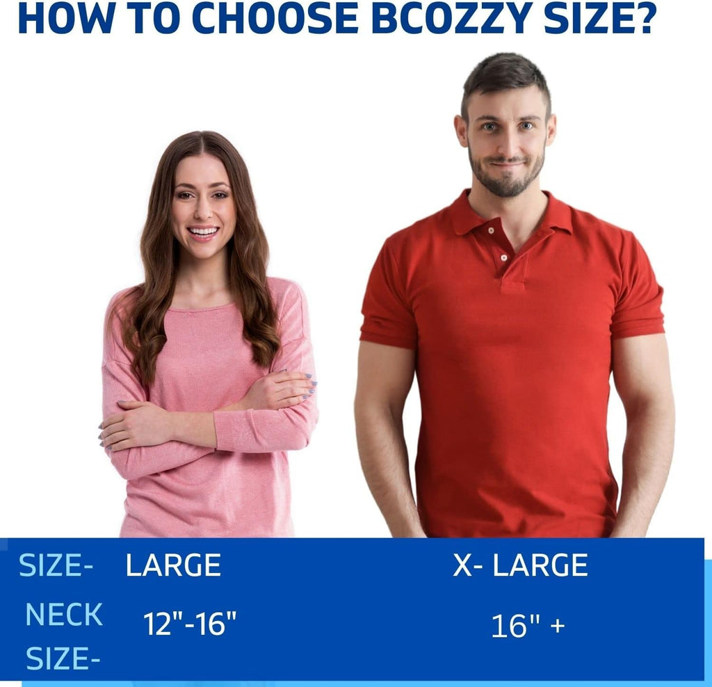 BCOZZY Travel Neck Pillow for Airplane – Patented Double Support for Head, Neck, and Chin. Best for Long Flights, Plane Sleeping & Car…