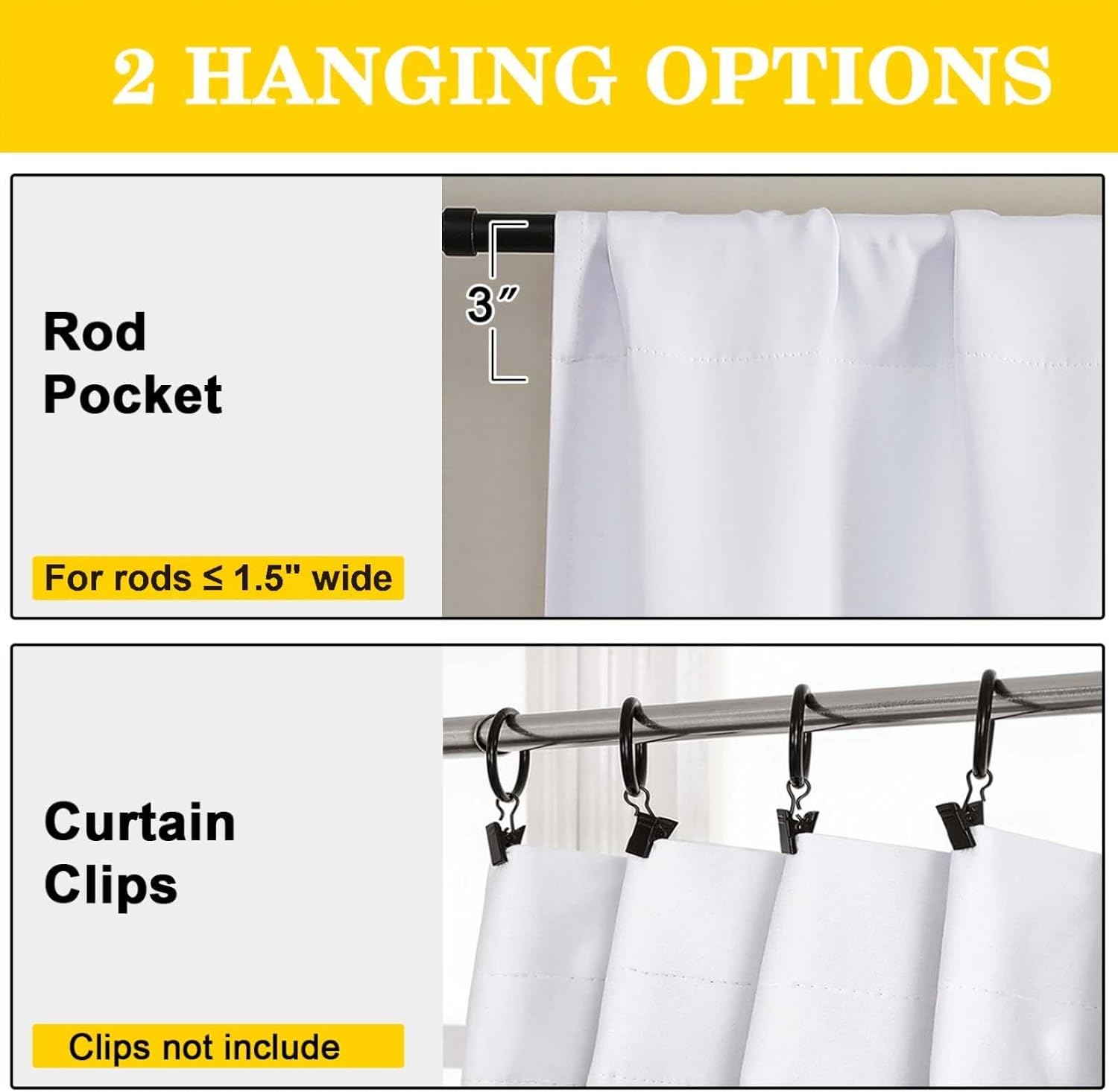 WelvetBLK White Curtains for Bedroom Living Room 96 Inches Long 2 Panels Set, Soft Solid Light Filtering Thermal Insulated Window Treatment…