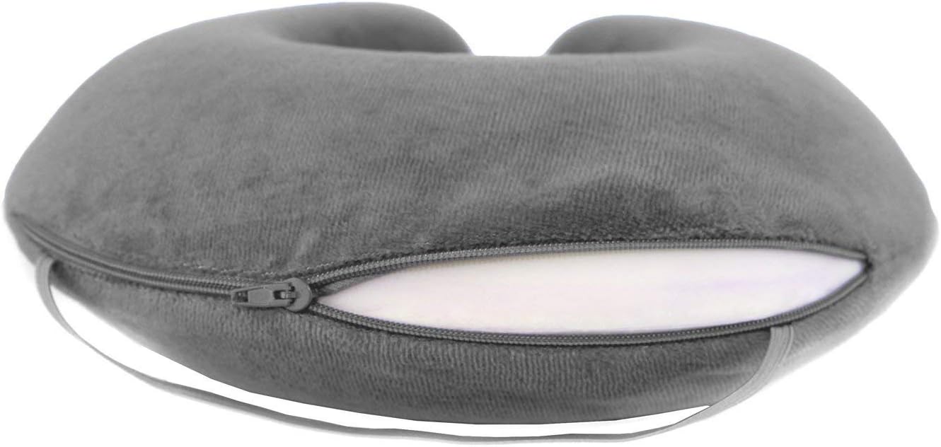 travelrest Neck Pillow Travel Essential - Memory Foam, Washable Micro-Fiber Cover Pillow, Soft and Comfortable Head Support for Long Flight…