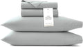 BollBranch BOLL & BRANCH Percale Hemmed Sheet Set - Cooling Breathable Bed Sheets for Hot Sleepers - Queen, Shore - Luxury 100% Organic Cot…