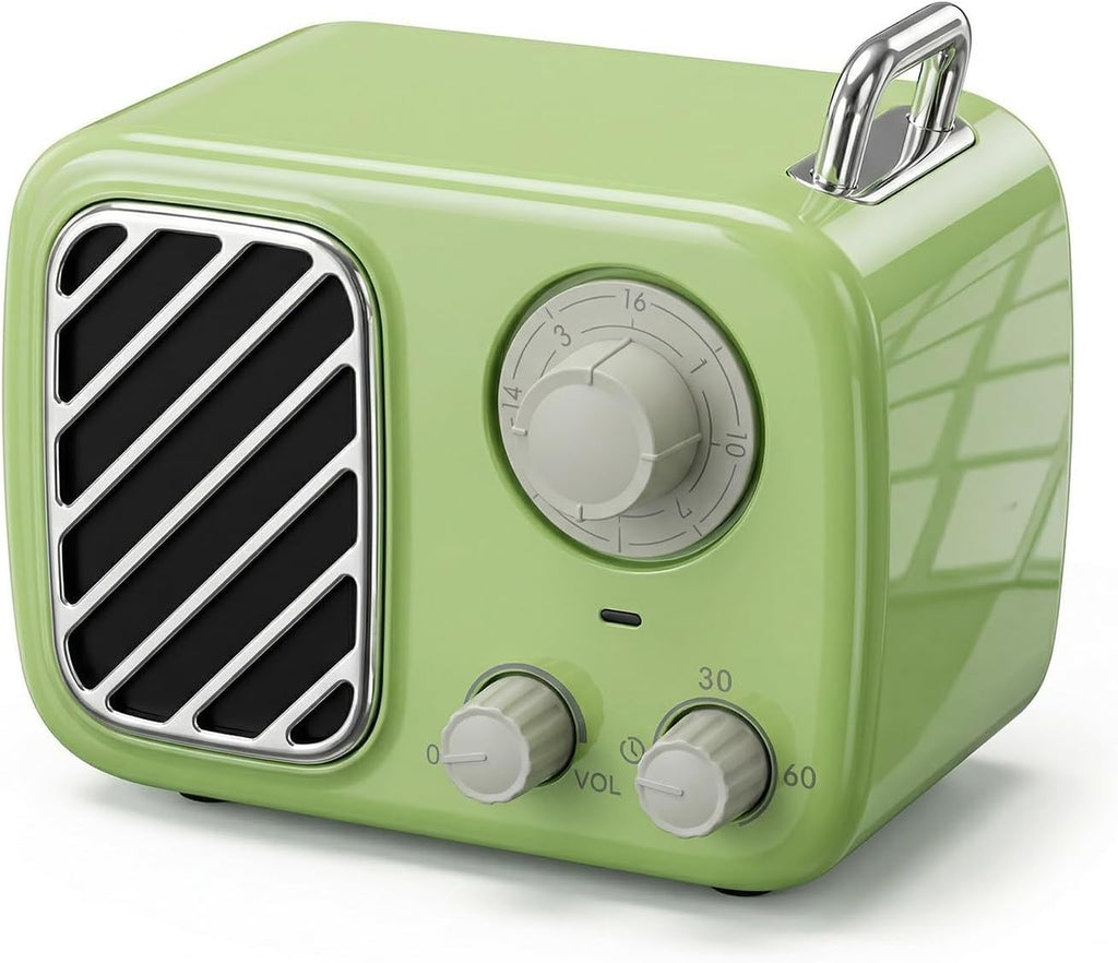 Portable White Noise Machine – Rechargeable, Vintage Knob Design, 16 Non-Looping Sounds for Baby & Adults, Travel Sound Machine with…