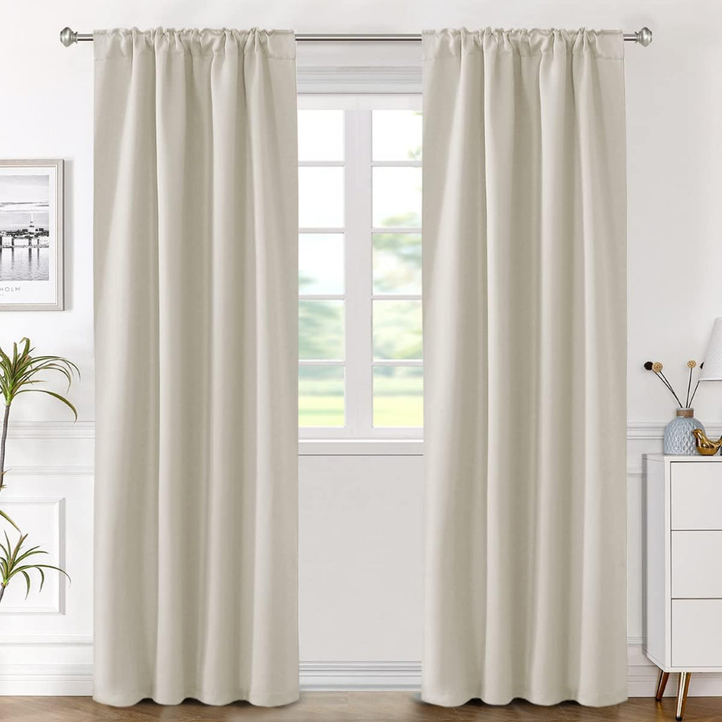 H.VERSAILTEX Light Reducing Curtains Thermal Insulated Window Treatment Panels Room Darkening Privacy Assured Drapes for Living…