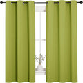 NICETOWN Thermal Insulated Solid Grommet Top Blackout Holiday Decorative Curtains/Drapes for Kid's Room (1 Pair, 42 x 63 inches in Fresh…
