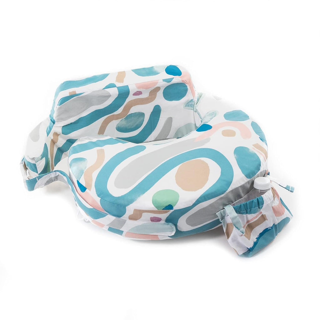 My Brest Friend Organic Cotton Super Deluxe Nursing Pillow - Enhanced Comfort & Ergonomic Breastfeeding Pillow - Ultimate Support For Mom…