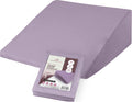 CirclesHome Wedge Pillow Cover 100% Cotton, Zippered Wedge Pillow Case Protector, Soft, Hypoallergenic & Breathable - Lavender, (25Wx26Lx10…