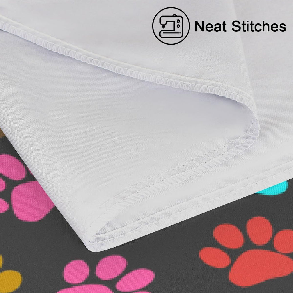 Color Dog Paw Print Satin Pillowcase for Hair and Skin Soft Silk Pillow Cases with Envelope Closure Cooling Pillow Case Slip 15.99 Pillow…