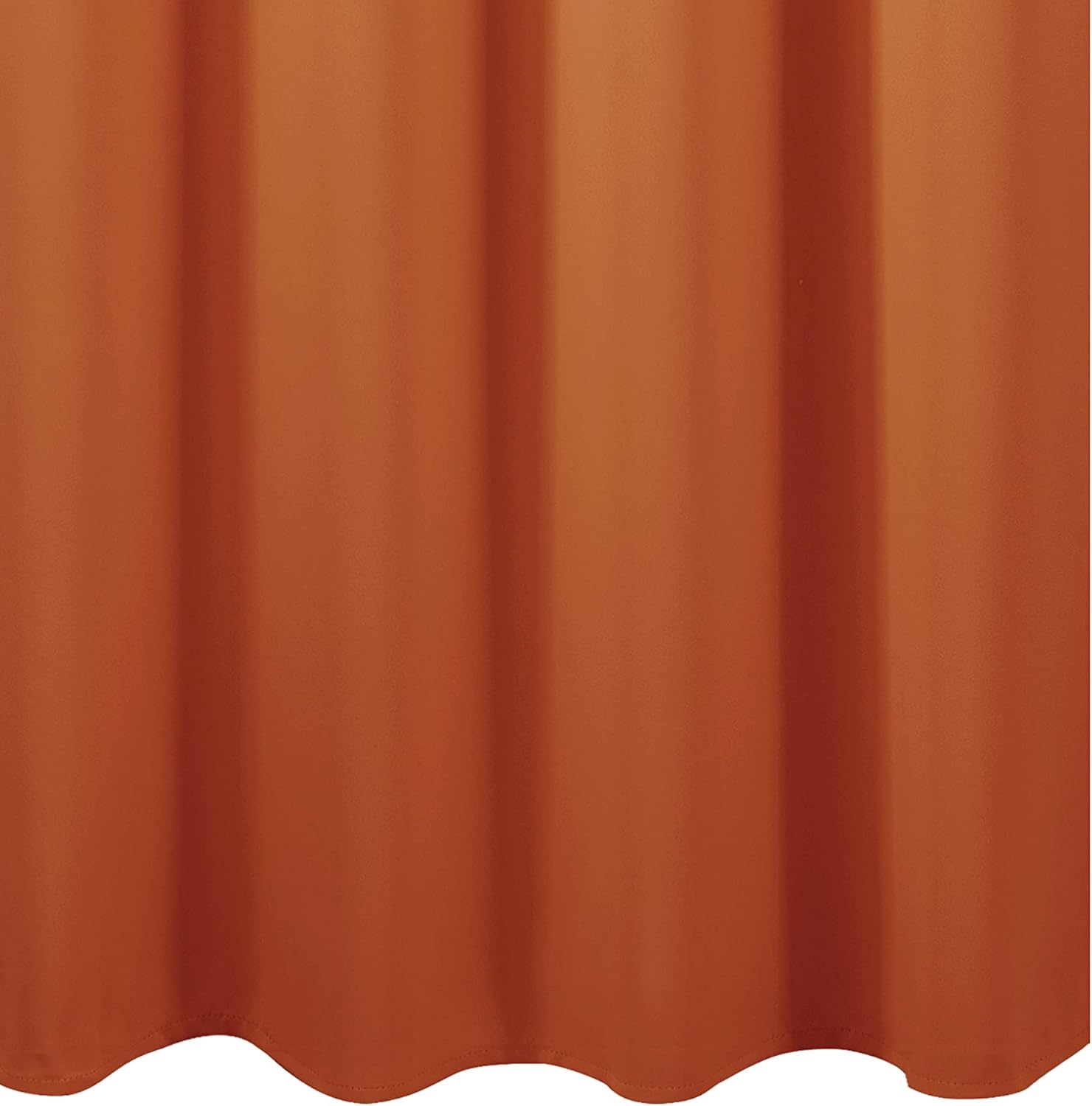 Lemomo Blackout Curtains 52 x 95 inch/Orange Curtains Set of 2 Panels/Thermal Insulated Room Darkening Bedroom Curtains 95 inch silver
