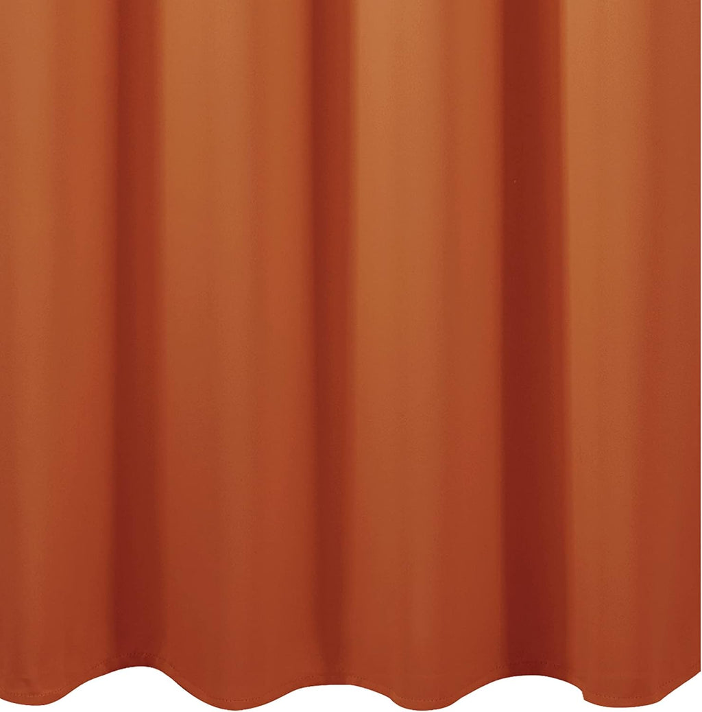 Lemomo Orange Blackout Curtains 42 x 63 Inch Length/Set of 2 Curtain Panels/Thermal Insulated Room Darkening Blackout Curtains for Bedroom…
