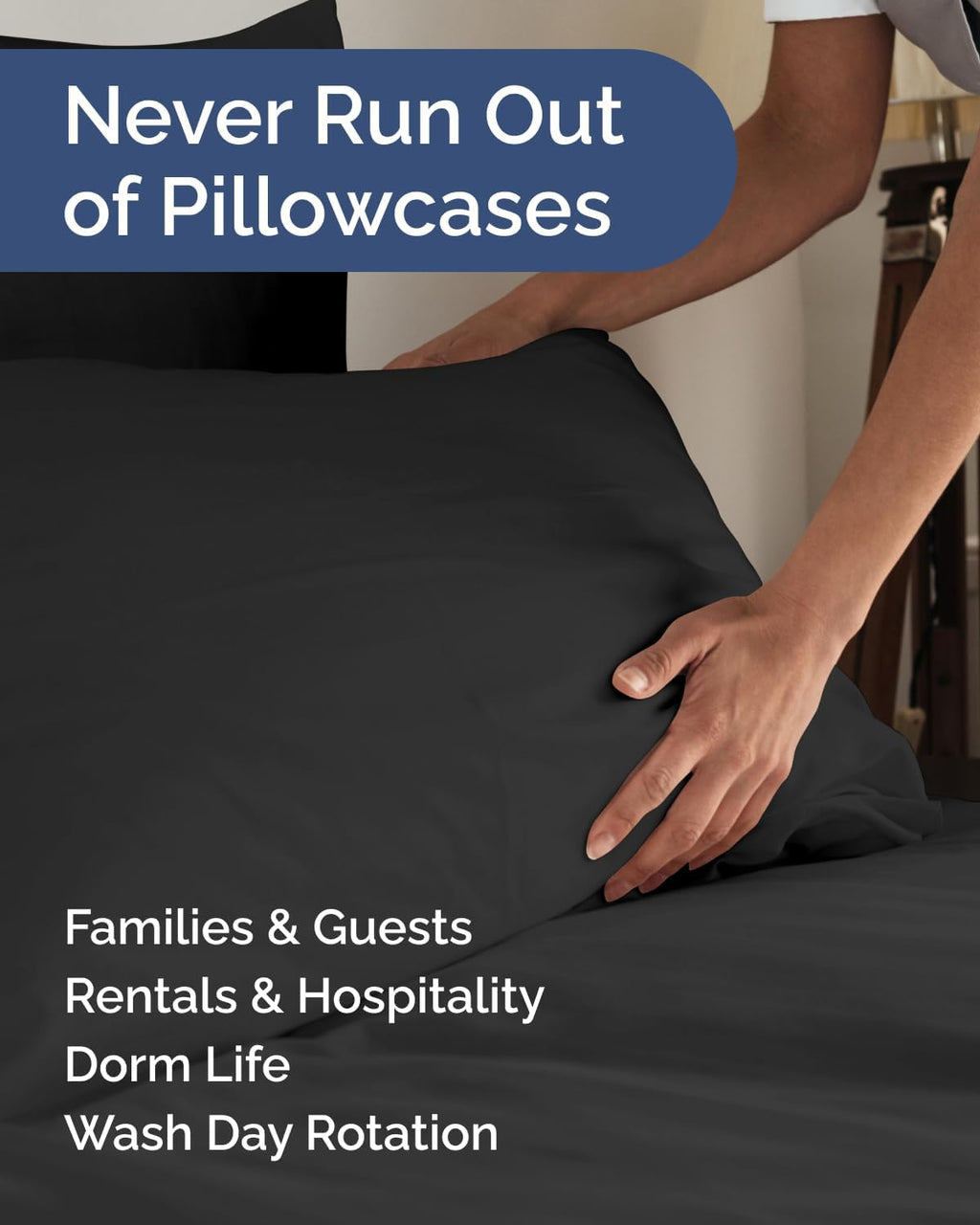 King Standard Pillow Cases Set of 6 - Ultra Soft Hotel Quality Pillowcase Covers - Comfy & Wrinkle Free - Shrink & Fade Resistant…