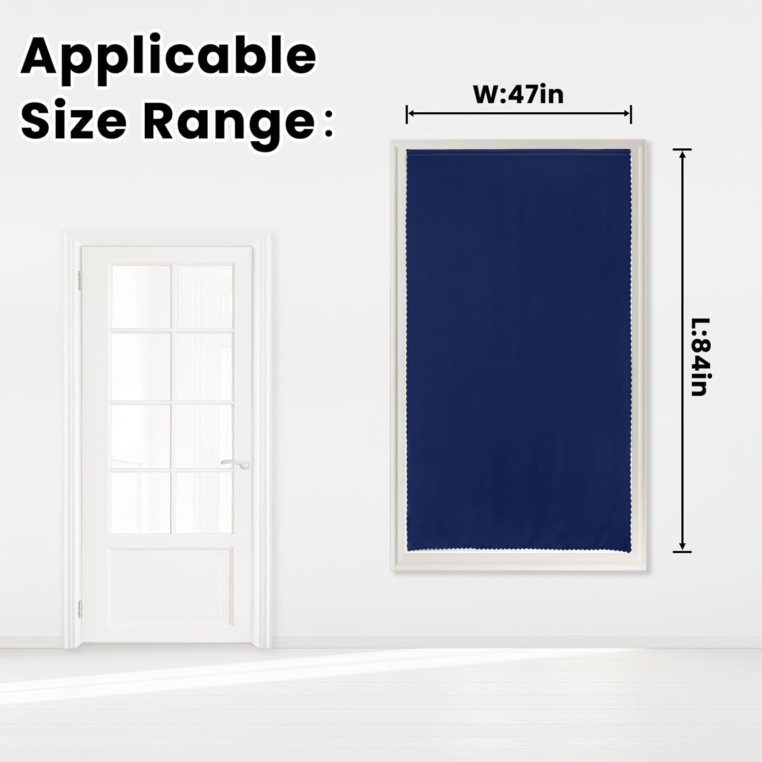 Self Adhesive Portable Blackout Curtains for Bedroom Easy to Install Window Thermal Lnsulated Kitchen Room Darkening Small Window…