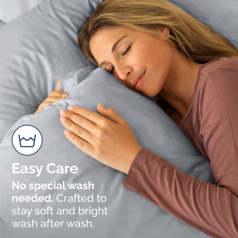 CGKUnlimited King Pillow Cases - 2 Pack - Super Soft Pillowcase Covers - Envelope Enclosure - Hotel Quality Pillow Protectors - Wrinkle Fre…