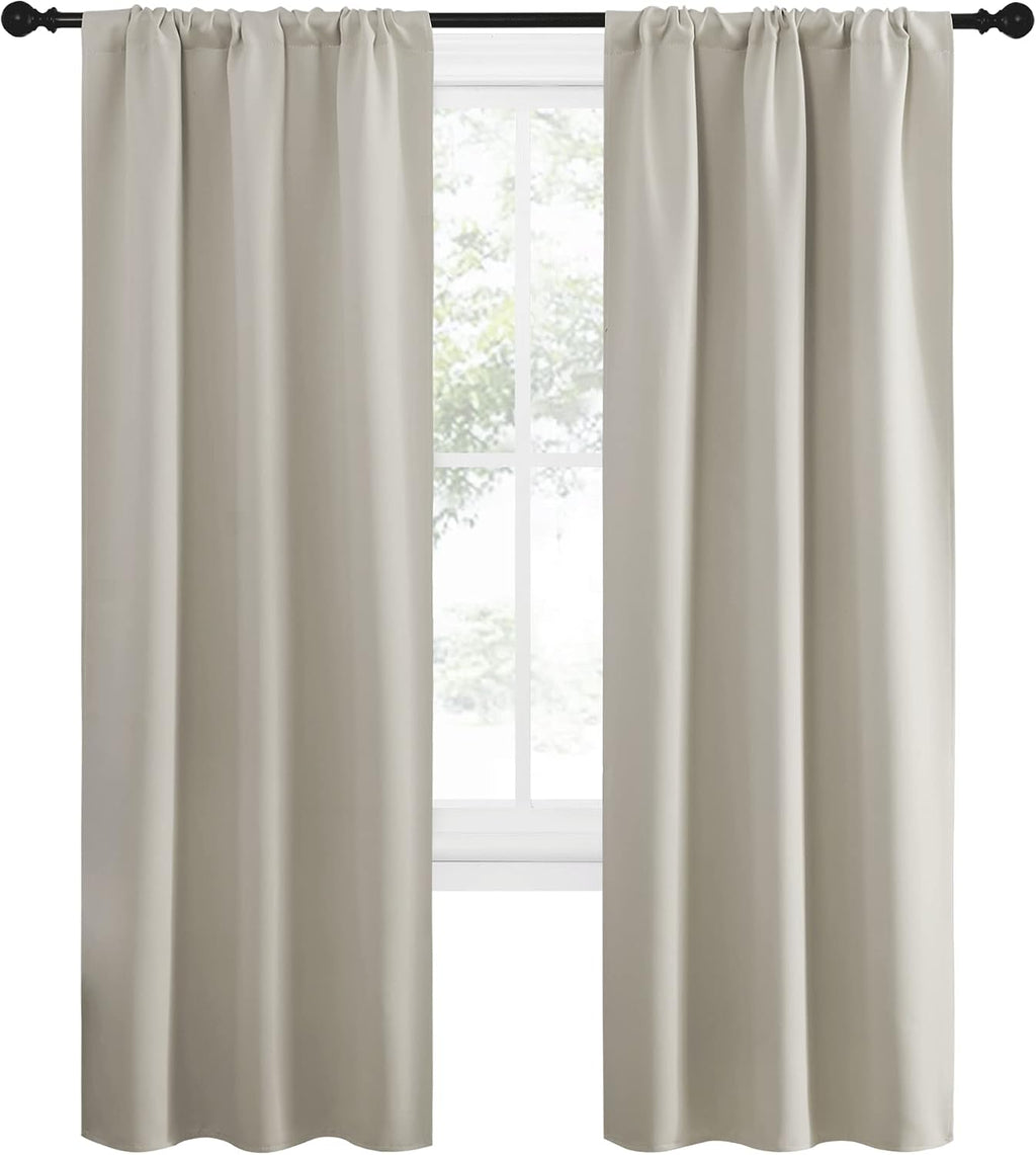Nicetown Blackout Curtains for Living Curtains, Room Darkening Window Curtain Panels, easy maintenance Solid Thermal Insulated…