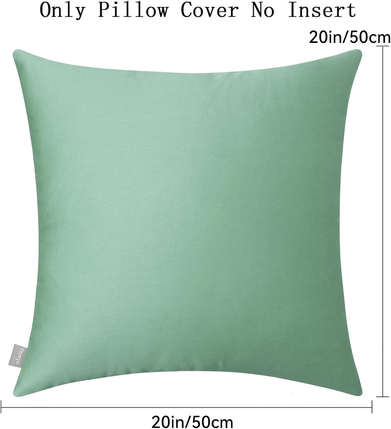 Thmyo 4-Pack 100% Cotton Comfortable Solid Decorative Throw Pillow Case, Square Cushion Cover Pillowcase Sublimation Blank Pillow Covers DI…