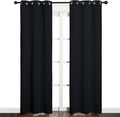 NICETOWN Blackout Draperies Window Curtain Panels, Autumn/Winter Thermal Insulated Solid Grommet Blackout Curtains/Drapes for Cafe (Set…