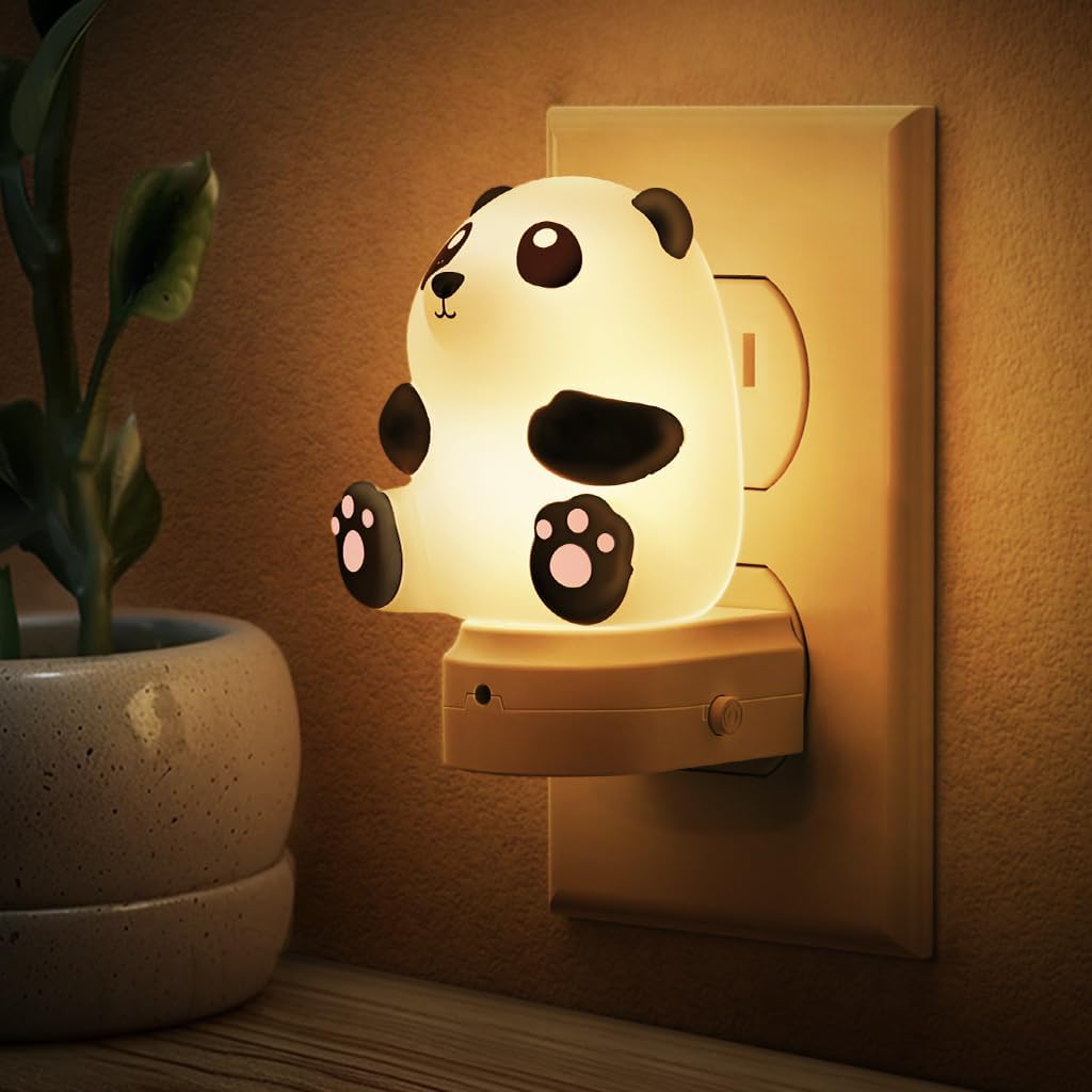 L LOHAS LED Night Light for Kids, 3D Cute Night Light Plug in, Dusk to Dawn Nursery Night Lights, RGB+Soft White 3000K, 3 Lighting Modes…