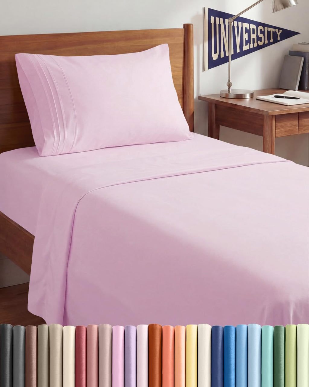 Twin XL Size 3 Piece Sheet Set - Comfy Breathable & Cooling Sheets - Hotel Luxury Bed Sheets for Women & Men - Deep Pockets, Easy-Fit…