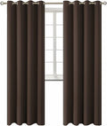 BGment Blackout Curtains for Living Room - Grommet Thermal Insulated Room Darkening Curtains for Bedroom, Set of 2 Panels (52 x 84 Inch, Br…