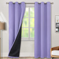 BGment Thermal Insulated 100% Blackout Curtains for Bedroom with Black Liner, Double Layer Full Room Darkening Noise Reducing Grommet Curta…