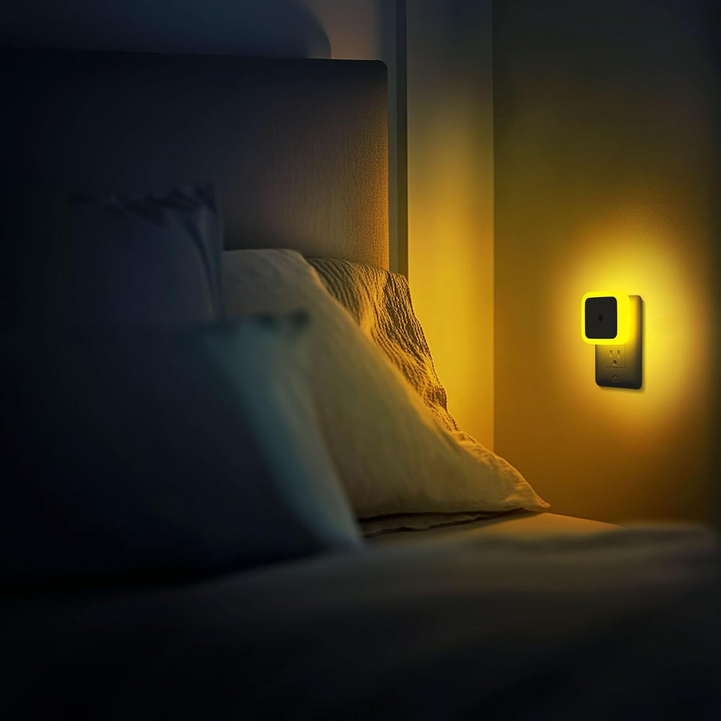 Sujeet Night Light, Night Lights Plug into Wall 8-Pack, Nightlight Plug in Night Light, Dusk to Dawn Night Lamp Led (Amber)