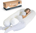 Plufl Hugl Cooling Body Pillow for Adults Made with CloudSupport Fill | U Shaped Maternity Pillows Great for Side Sleepers & Pregnant…