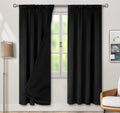 BGment Thermal Insulated 100% Blackout Curtains for Bedroom with Black Liner, Double Layer Full Room Darkening Noise Reducing Rod Pocket…