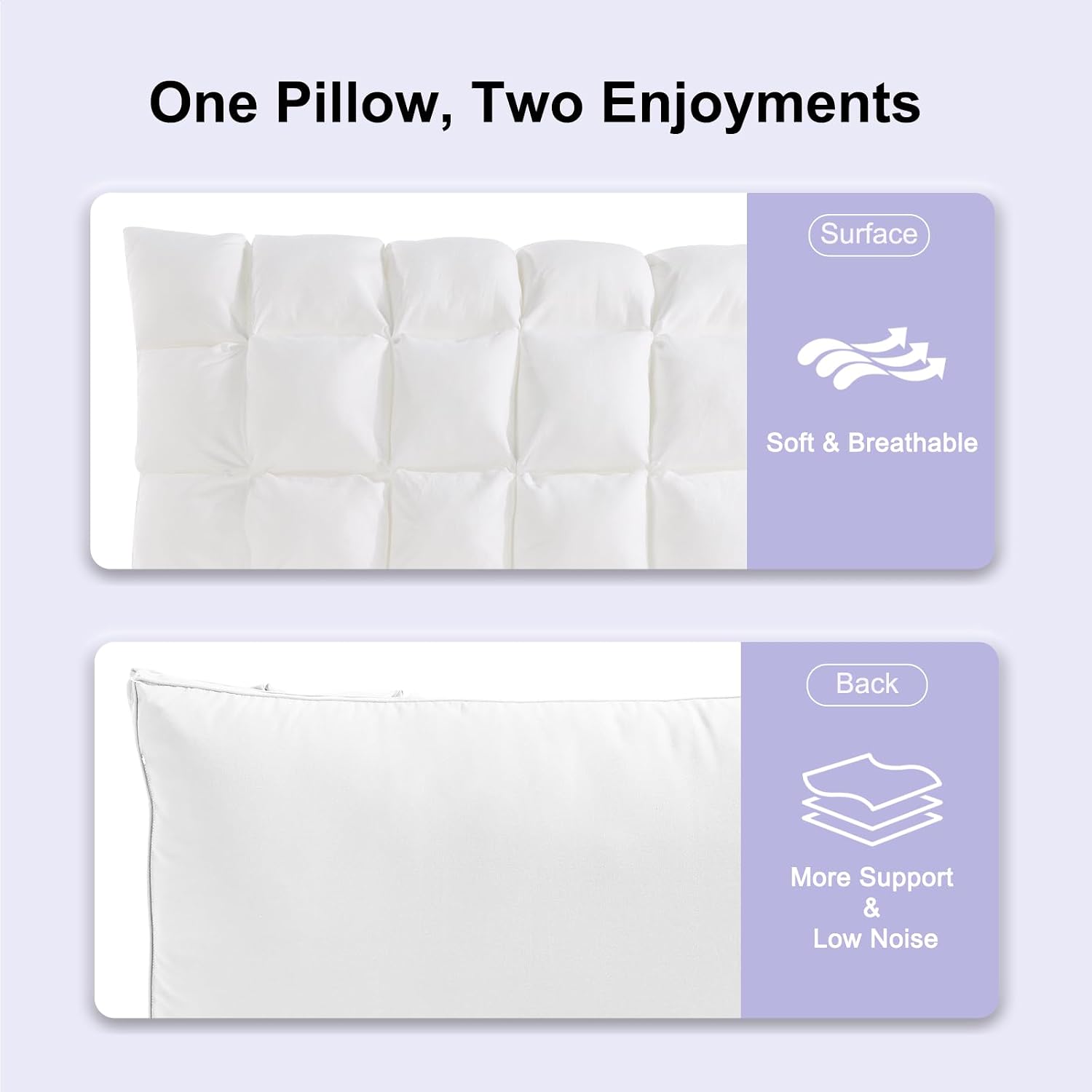 Yourmoon YOUR MOON Soft Pillows Standard for Sleeping, Support Bed Pillows, Fluffy Down Alternative Pillow, Luxury Hotel Gel Standard Pillo…