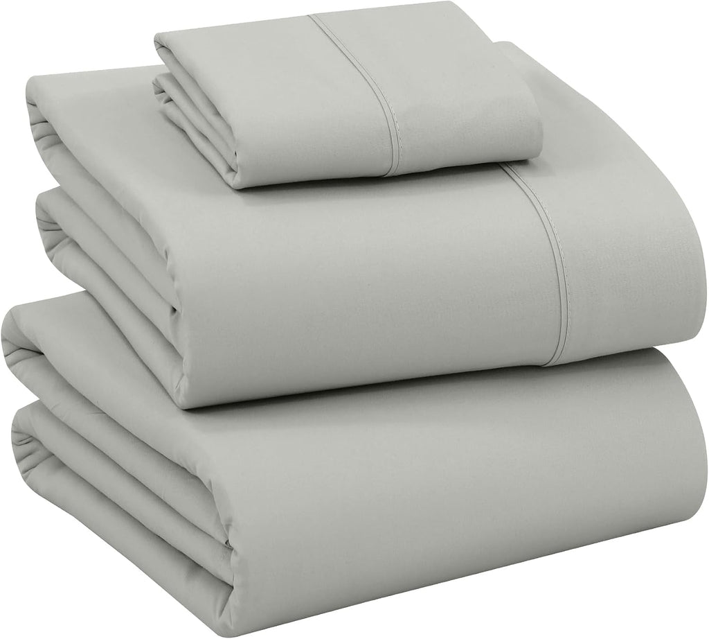 Ruvanti 100% Cotton Percale Sheets King Size – Crisp Cooling Bed Sheets for Hot Sleepers, Deep Pocket 16”, Soft Breathable & Durable Hotel-…