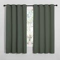 NICETOWN Thermal Insulated Curtains Blackout Draperies, Window Treatment Solid Grommet Room Darkening Drape Panels for Bedroom (Dark…