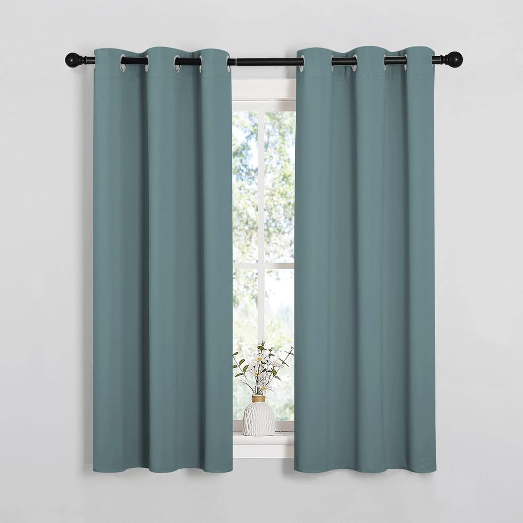 NICETOWN Modern Blackout Curtains Noise Reducing, Thermal Insulated and Privacy Room Darkening Drape Panels for Boy's Guest Room Door…