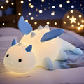 Dragon Night Light, Cute Baby Dragon Gifts, Soft Silicone Lamp with 3 Level Warm Light and RGB Changing, Breastfeeding Nursery Portable…