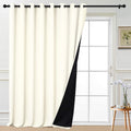 Yakamok Total Blackout Extra Wide Patio Sliding Door Curtains, Grommet Thermal Insulated Blind Curtains, Sliding Glass Door Panel for…