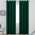 Yakamok Blackout Curtains Room Darkening Thermal Insulated Window Panels, Solid Grommet Top Drapes for Bedroom/Living Room(52Wx90L, Dark…