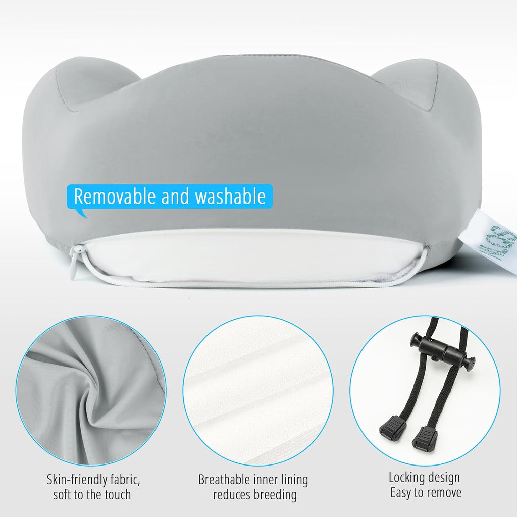 Travel Pillow, Natural Latex Neck Pillow, Comfortable Airplane Travel Pillow, Supports Head and Neck, Essential for Long Distance Travel…