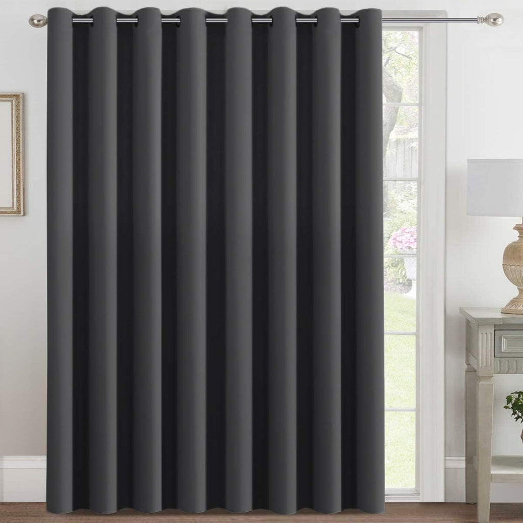 H.VERSAILTEX Blackout Patio Curtains 100 x 108 Inches for Sliding Door Extral Wide Blackout Curtain Panels Thermal Insulated Ro…