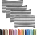 Standard Pillow Cases Set of 4 - Soft Hotel Quality Pillowcase Covers - Comfy, Cozy Bedding for Women, Men, Kids & Teens - Machine…