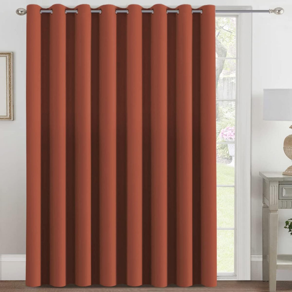 H.VERSAILTEX Blackout Patio Curtains 100 x 84 Inches for Sliding Door Extral Wide Blackout Curtain Panels Thermal Insulated Roo…