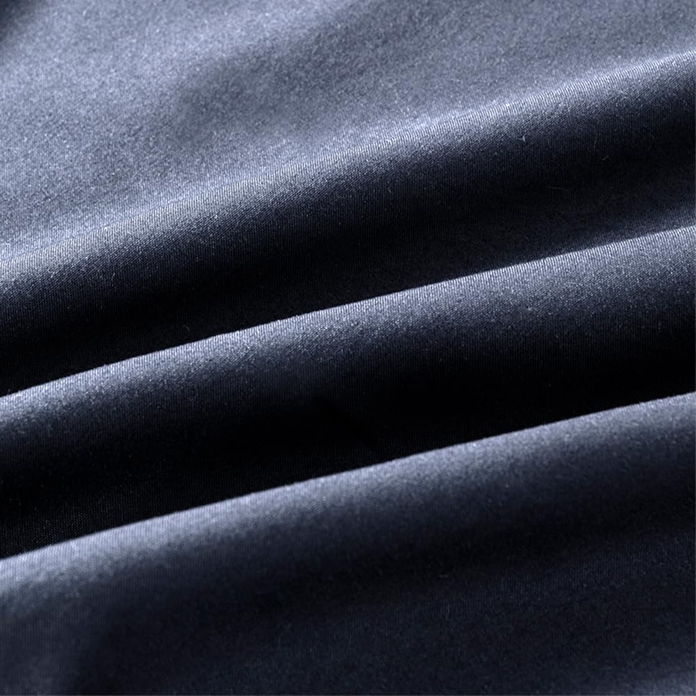 NookZuzu 2 Pack Microfiber Zipper Pillowcases, Soft Comfortable Not Shrink Navy Blue Pillow Case, Standard Pillow Cases Set of 2 (20x26 Inc…