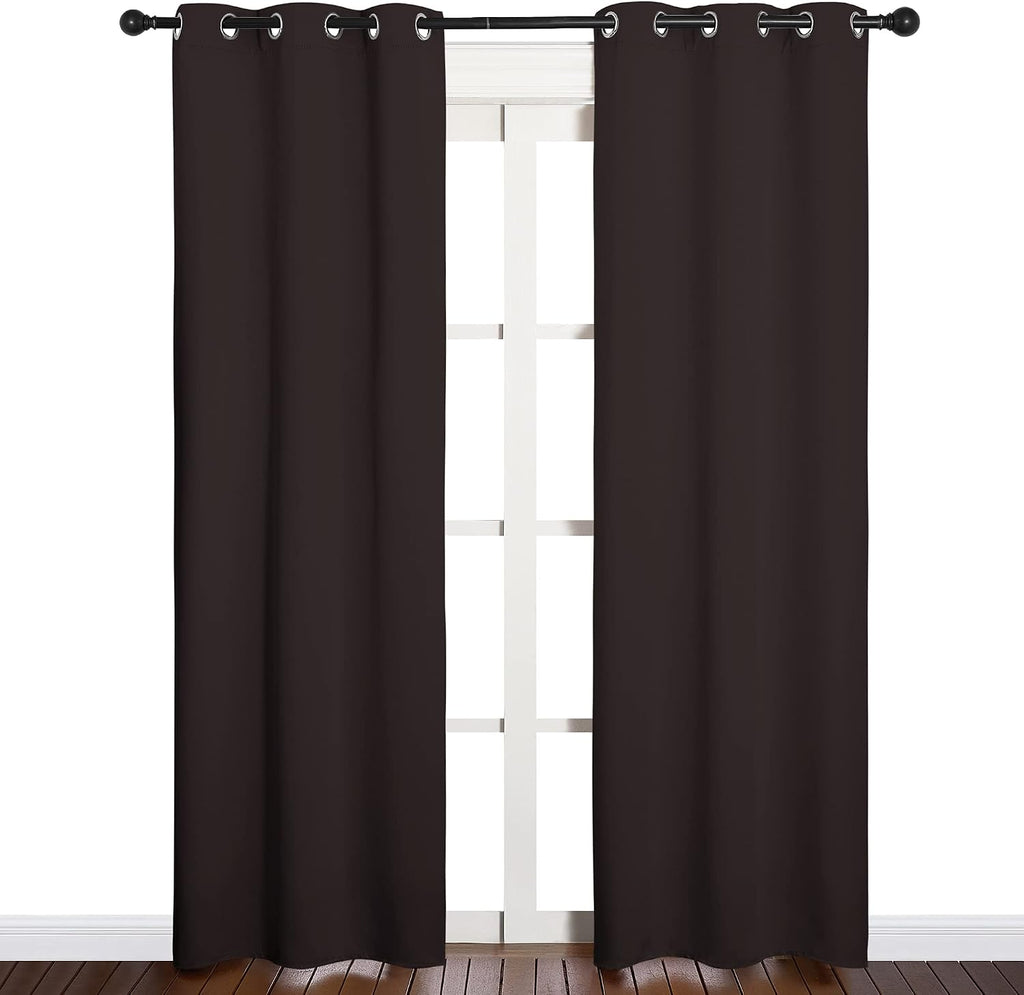 NICETOWN Thermal Curtains 84" Long, Energy Smart Thermal Insulated Solid Grommet Blackout Curtains/Drapes Window Panels (2 Panels…