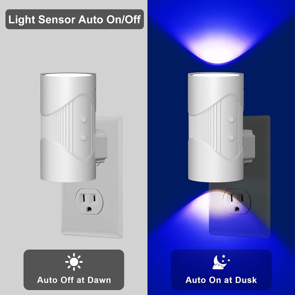 easuntec Night Light, Night Lights Plug into Wall, Color Changing Night Light, Dusk to Dawn Sensor, 8 Light Modes, Dimmable RGB Night Light…