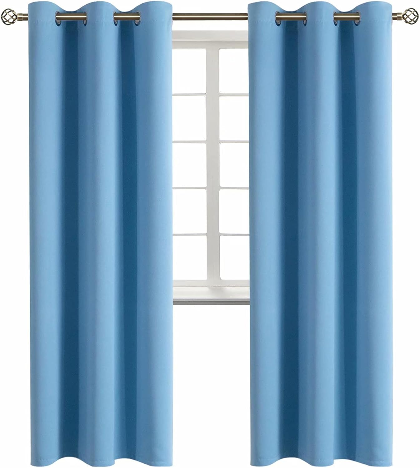 BGment Room Darkening Curtains 84 Inches Long - Grommet Thermal Insulated Drapes Window Treatment Curtains for Bedroom, 2 Panels, 42 x 84 I…