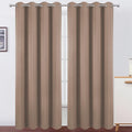 Lemomo Blackout Curtains 52 x 90 Inch Long Cappuccino Curtains Set of 2 Panels Room Darkening Curtains for Bedroom and Living Room 90 Inch…