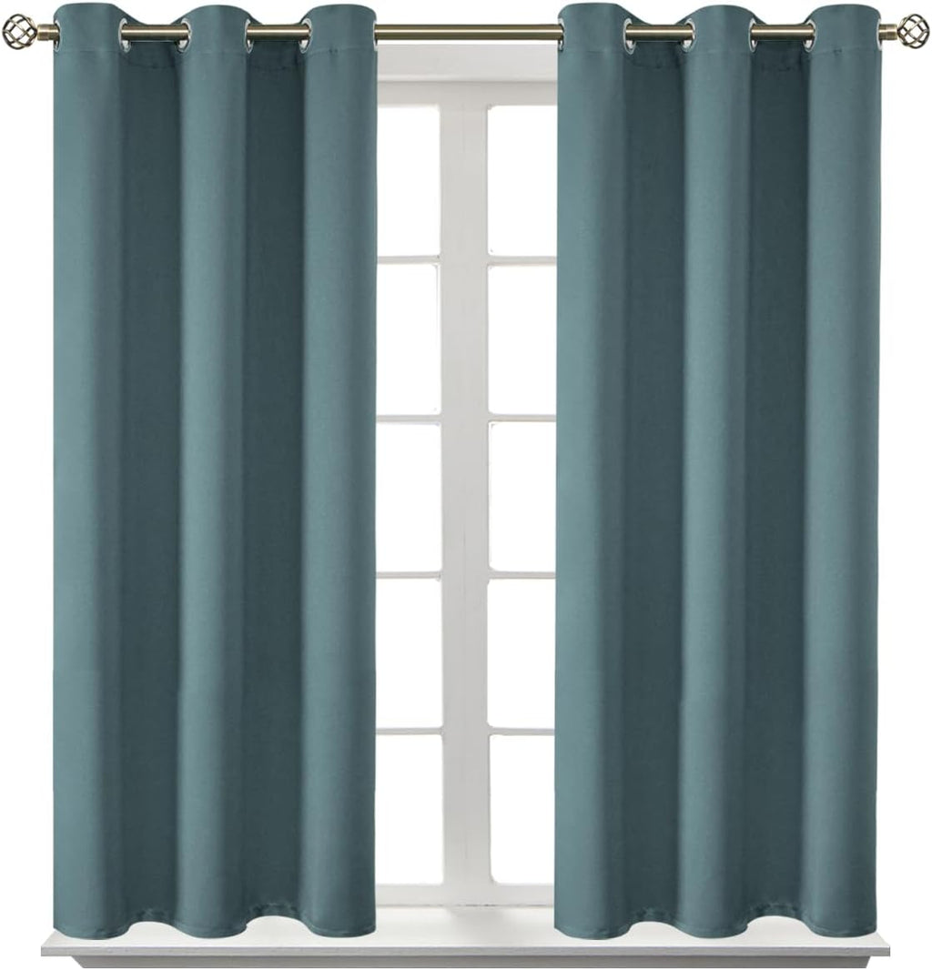 BGment Room Darkening Curtains 54 Inches Long - Grommet Thermal Insulated Drapes Window Treatment Curtains for Bedroom, 2 Panels, 38 x 54 I…