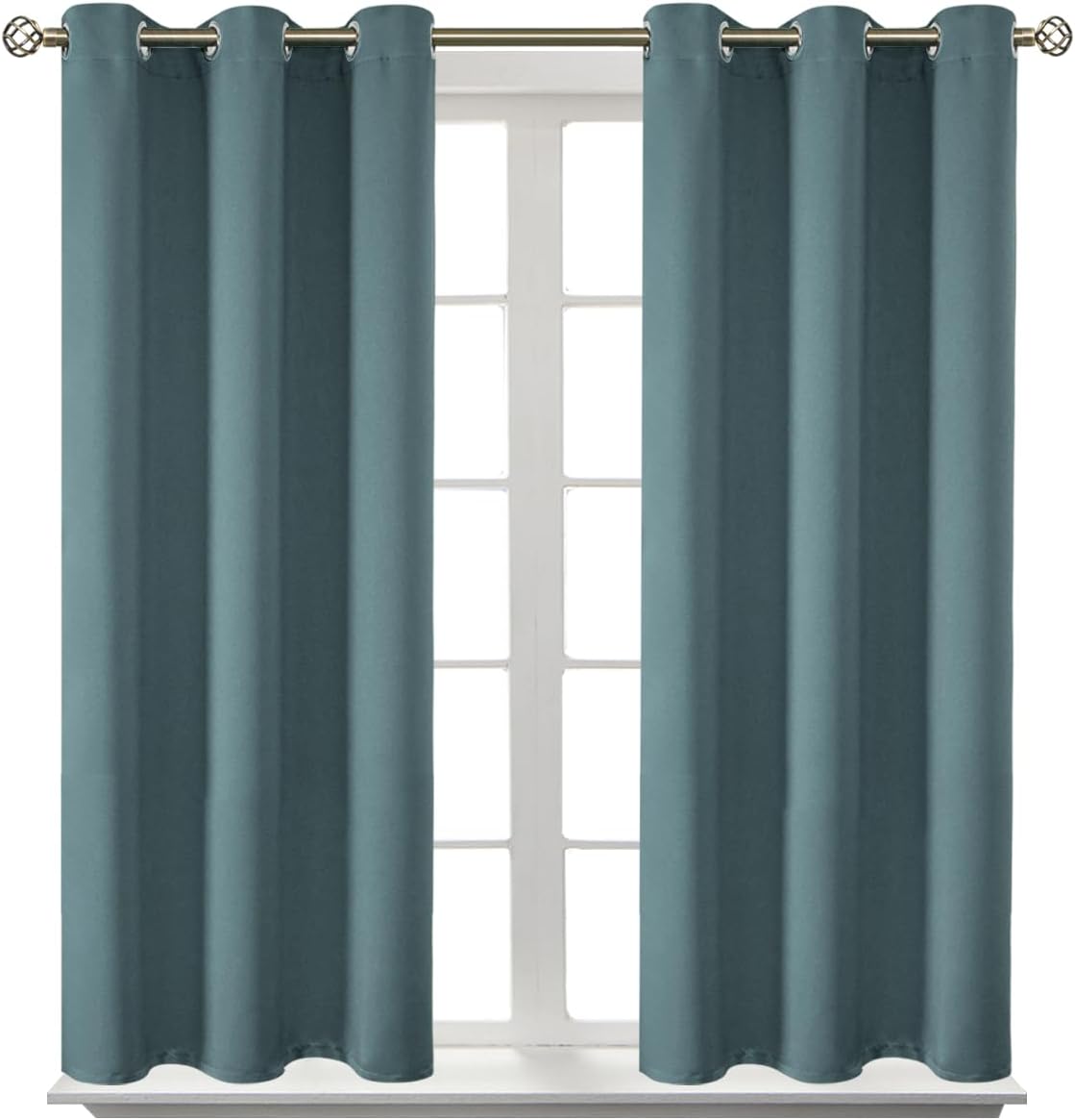 BGment Room Darkening Curtains 54 Inches Long - Grommet Thermal Insulated Drapes Window Treatment Curtains for Bedroom, 2 Panels, 38 x 54 I…