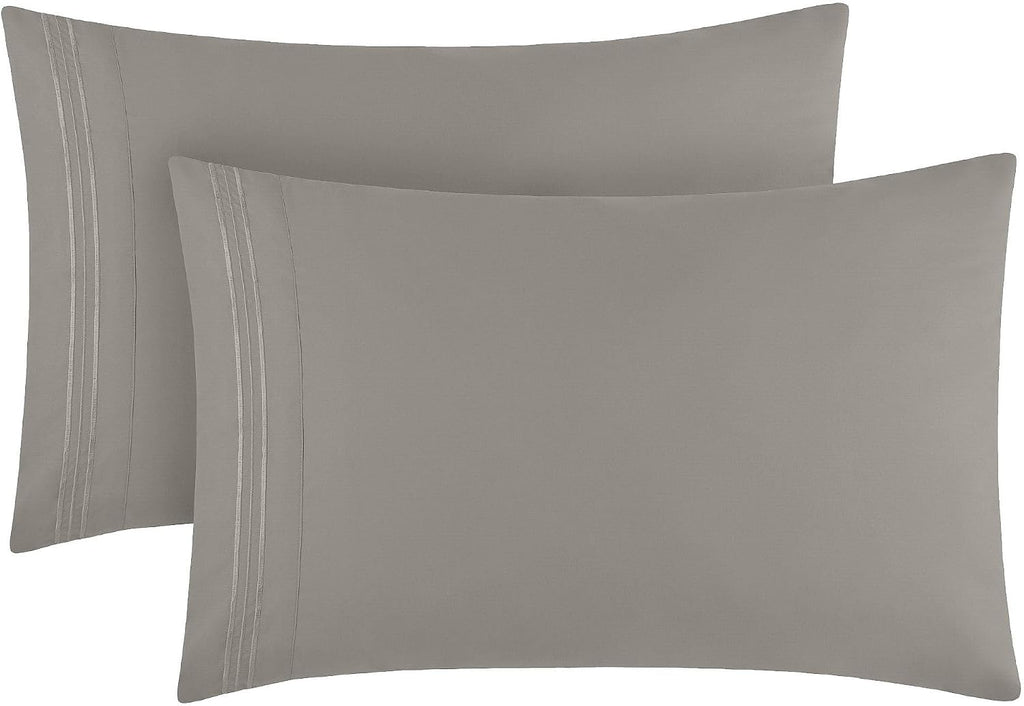 Mellanni Pillow Cases - Luxury, Extra Soft, Cooling Pillow Covers - 2 PC Iconic Collection Pillowcases - Envelope Closure (King 20" x 40",…