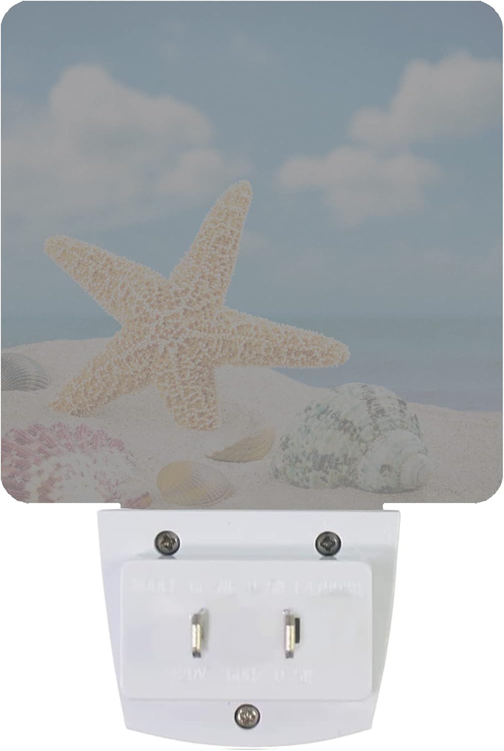 Seashells Starfishes Beach Night Light Plug-in LED Nightlights Auto Sensor Night Lamp Dusk-to-Dawn Lamp Home Decor for Nursery Children…