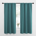 NICETOWN Bedroom Curtains, Three Pass Microfiber Noise Reducing Thermal Insulated Solid Rod Pocket Blackout Window Curtains for Kids Room…